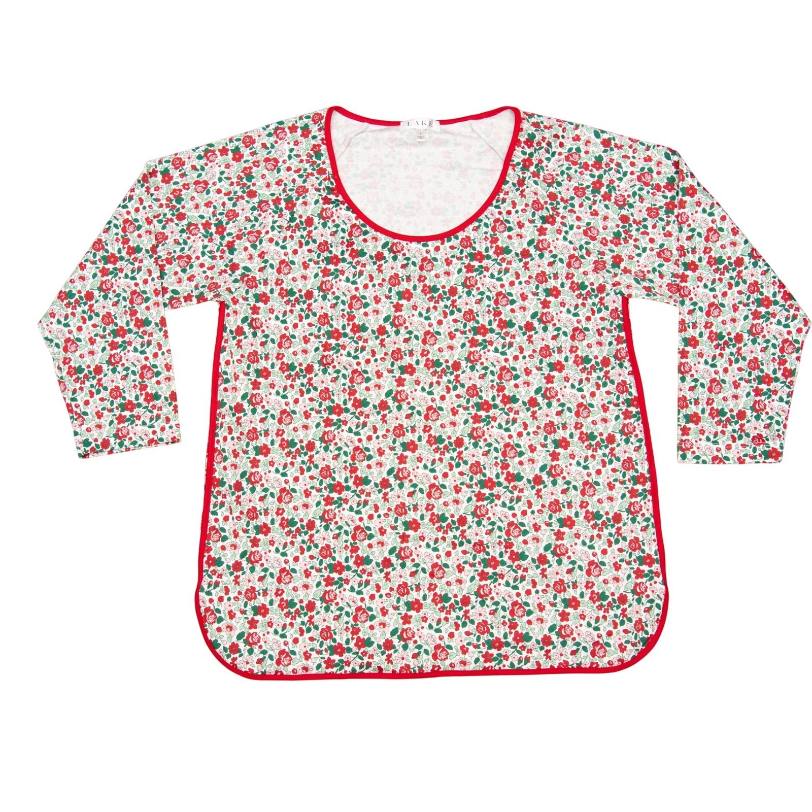 Lake Pajama Pima Set New Sz L Floral Print Cottagecore Coquette Soft Pima Cotton — image 4 of 5